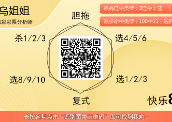 [愉快8] 25320期：乌姐姐推荐胆拖方案