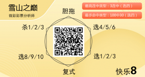 [愉快8] 25320期：雪山之巅推荐，冷区